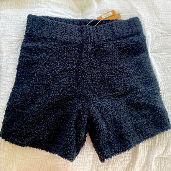 NWT SKIMS Cozy Knit Shorts Onyx L/XL - Picture 2 of 6